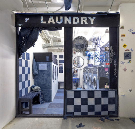 Ian Berry, Laundromat Installation. Photo credit: Lucinda Grange