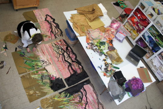 Merill Comeau at work