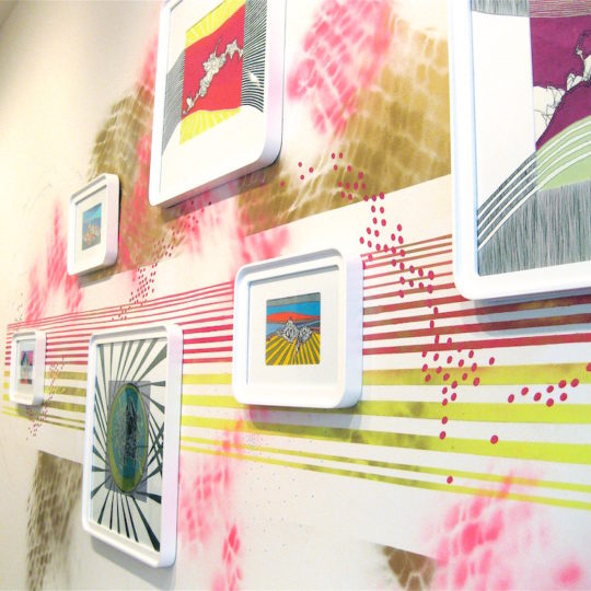 Kelly Kozma, Installation of solo show "Let Go, Control, Repeat" at Paradigm Gallery, 2011