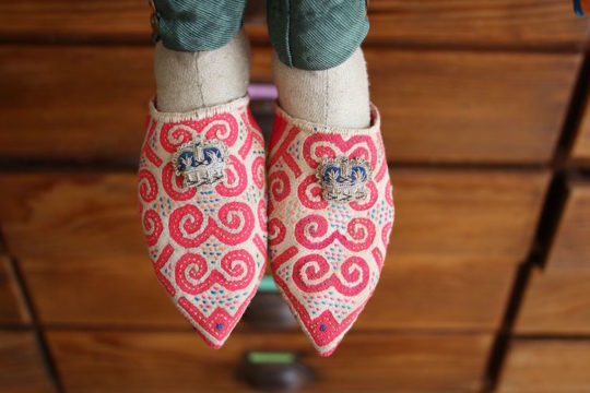 Susie Vickery, puppet slippers