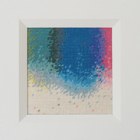 Zoe Gilbertson: Colour Pulse, 2015, Tapestry canvas, tapestry wool using tent stitch