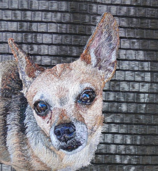 Stacey Chapman: Pancho (Version 2), 2014, Freehand machine embroidery