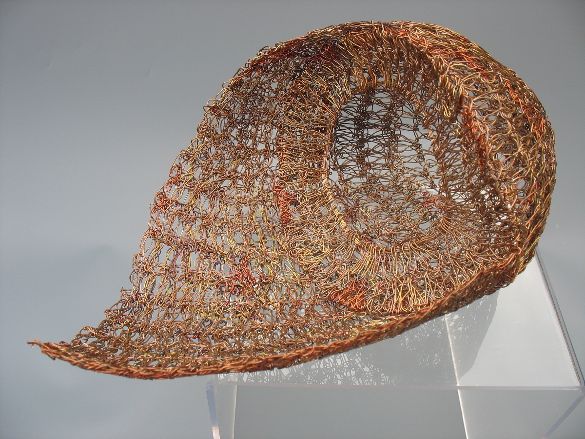 Kieta Jackson: Woven Form, 2000, Crochet copper wire