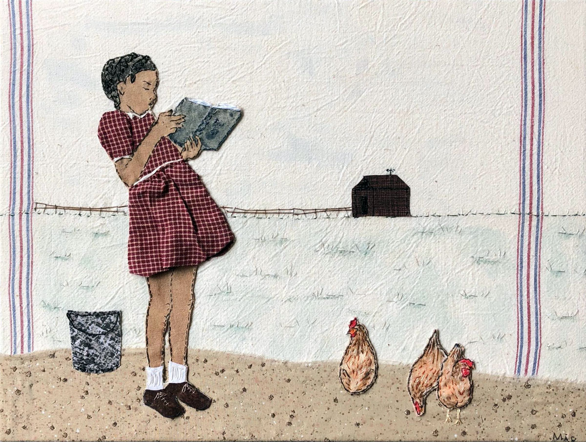 Mary Carson: Reading to the Chickens