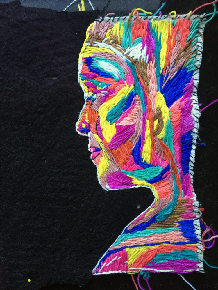 Joke Lunsing: Self-portrait sample