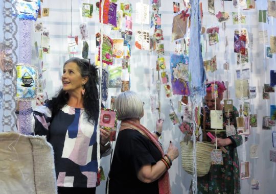 Cas Holmes: Tea Flora Tales at The Knitting and Stitching show