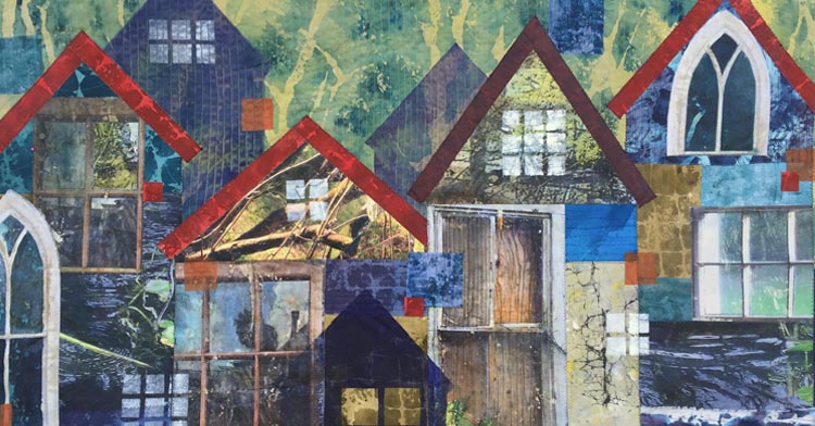 Bobbi Baugh: An expert in hand-printing fabrics for mixed-media collage design