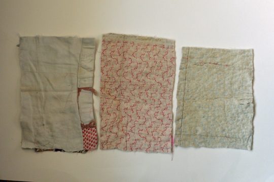 Mandy Pattullo: Foundation fabric used for the book pages