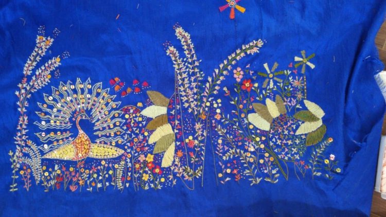 Saheli Women: Finished embroidery panel 