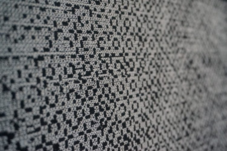 Inga Liksaite: Forest (Detail), 2015, Digital embroidery on linen