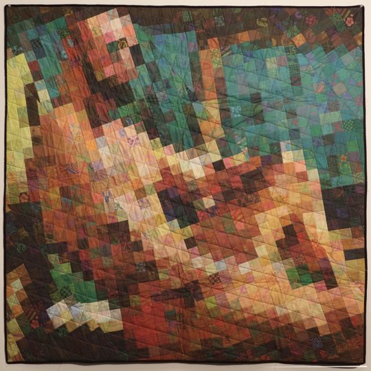 Greg Climer: Daddy In a Speedo, 2016, Pieced and quilted cotton fabric