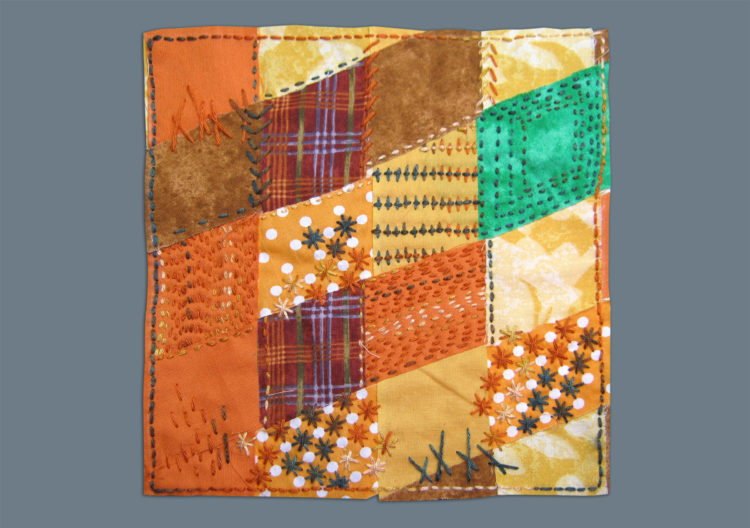 Marianne Crossle: Strip weaving sample