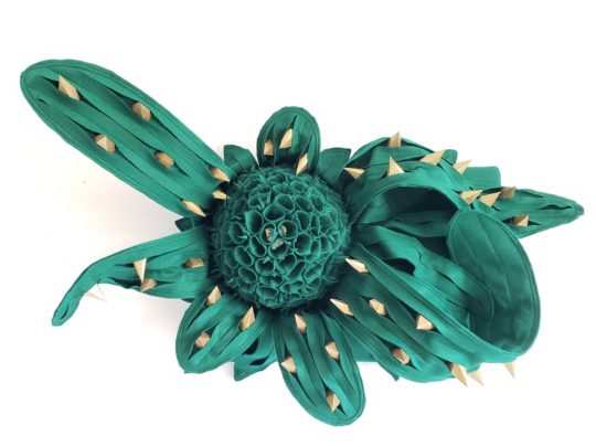 Meghan Rowswell: ConeFlower, 2019, 2.5' x 4' x 1.5', Felt, Paper, Wire, Wood