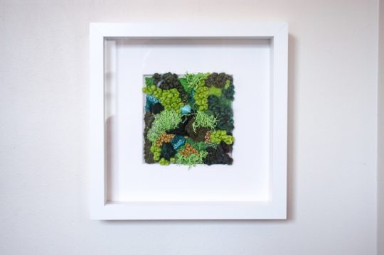 Amy Louise Baker: Moss Patch, 2019, 5" x 5", Embroidery