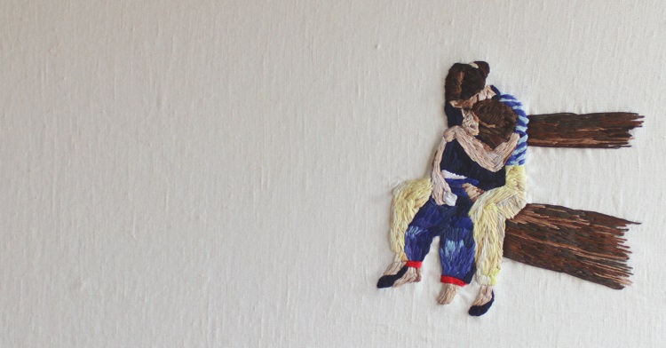 Cécile Davidovici: Embroidered videotape moments