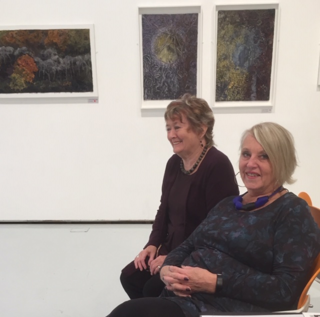 Jean Littlejohn and Jan Beaney at their 'Side by Side' exhibition