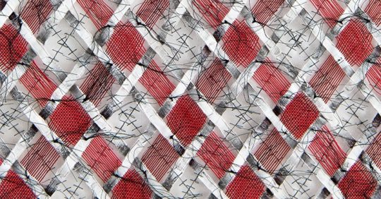 Solenne Jolivet: Silk, graphite on paint, 2018, 60cm x 90cm, Silk, graphite, paint