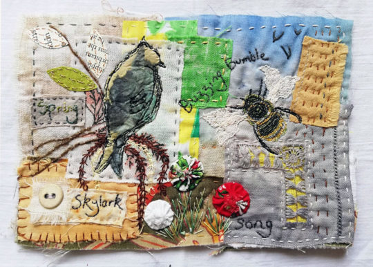 Cheryl Henry Hewitt: Response to Cas Holmes's Stitch Challenge (week 2)