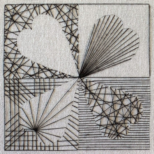 Helena Stenmark's response to Christine Chester's stitch challenge (week 7)