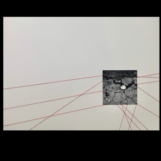 Lin Belaunde Morla: cadencia #7, 2019, 49 x 67 cm, paper and silk thread