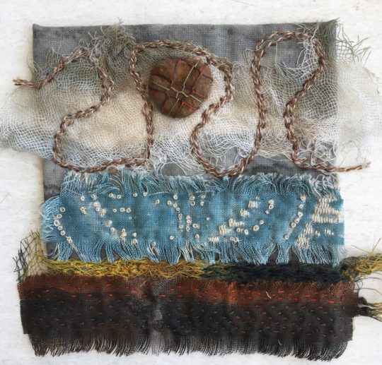 Julie B. Booth: Sea Totem, 2017, Mixed Media Fiber