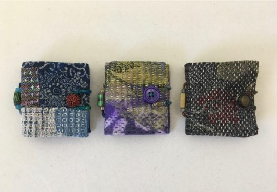 Julie B. Booth: Boro Needle Books, 2020, Mixed Media Fiber