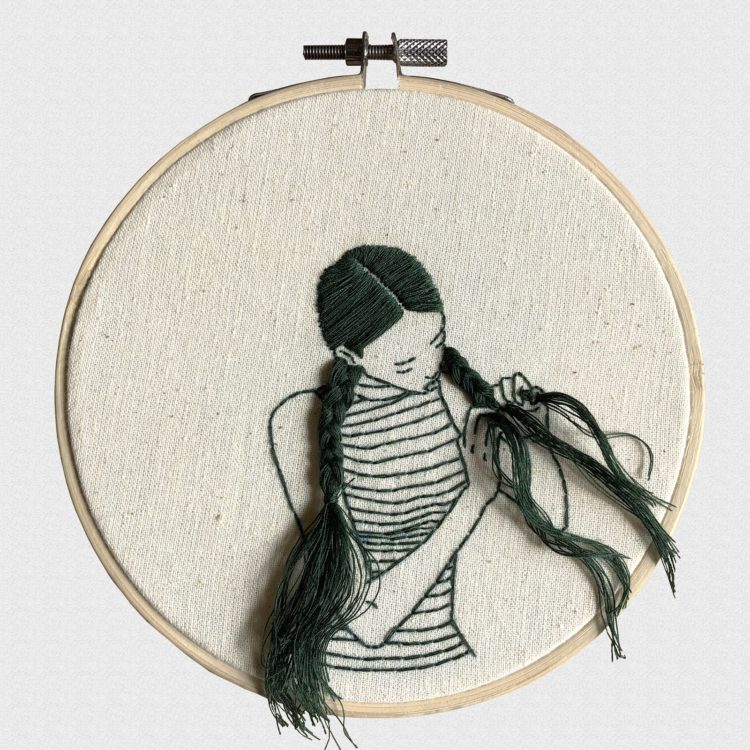 Textiles & Art for Teens: Stitched Portraits