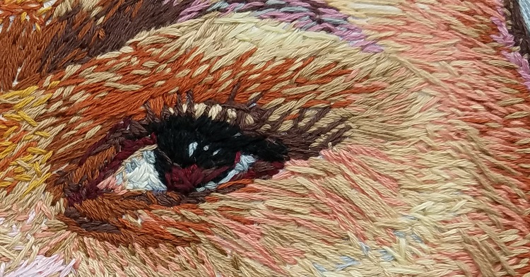 Stunning stitched self-portraits