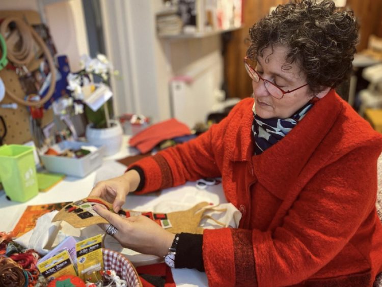 Sabine Kaner in her studio.