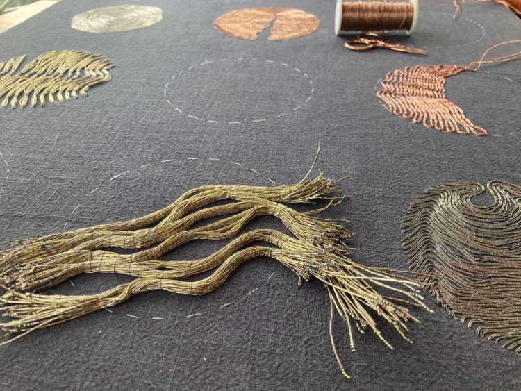 Hanny Newton: Emergent Embroideries, In Progress At The Time of Writing (Feb 2020)