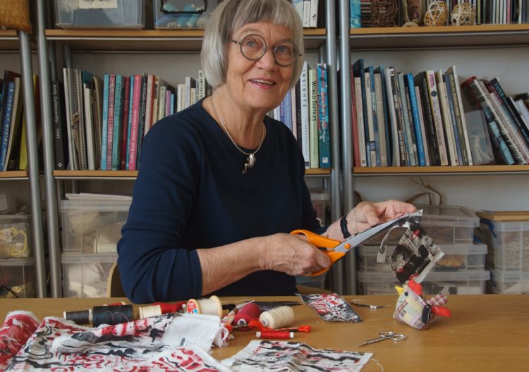 Gwen Hedley in her studio