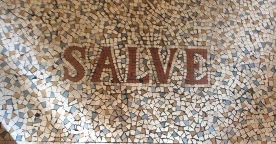 Haf Weighton: Salve mosaic at Rookwood hospital, Cardiff in South Wales