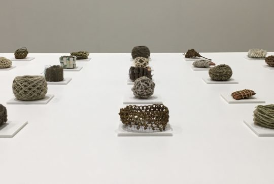 Alice Fox: Cord samples and experiments bringing together different materials into small 3D constructed objects
