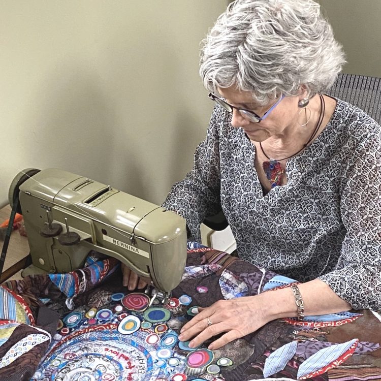 Lorraine Roy, in her studio. Photography: Randy Hummel