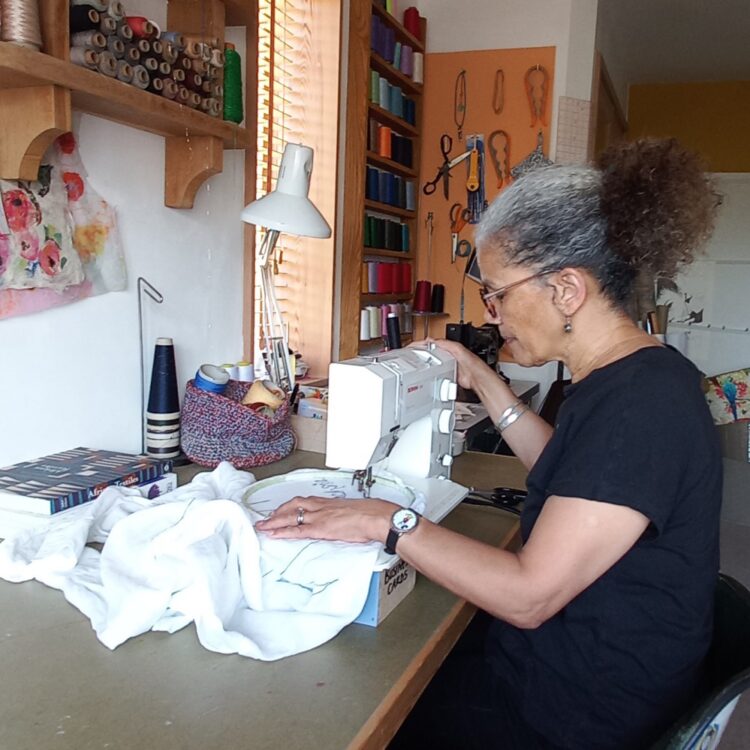Andrea Cryer in her studio