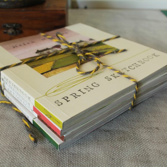Helen Hallows, Seasons Sketchbooks, Ongoing project. 15cm x 15cm (6" x 6"). Published sketchbook bundle