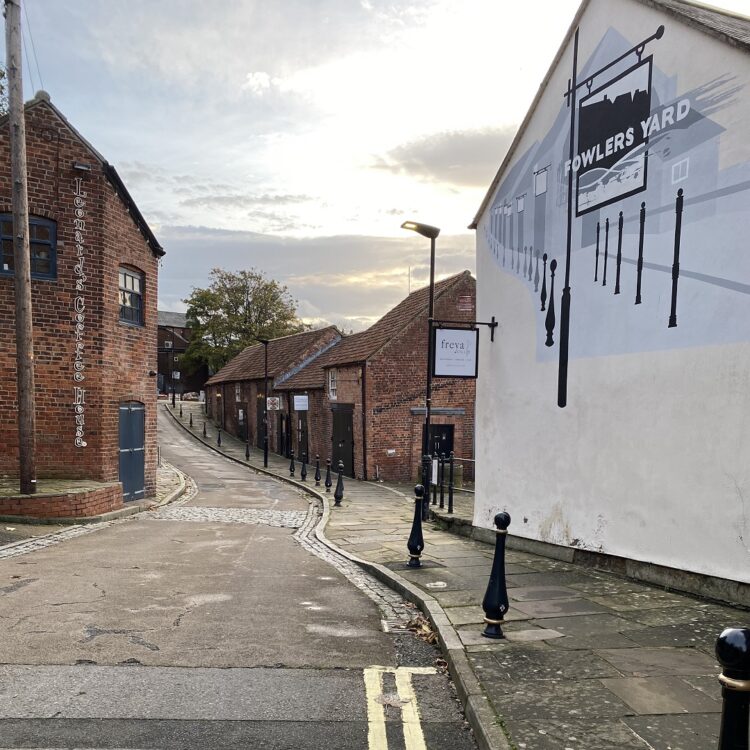 Outside Fowlers Yard in Durham, where Tracy A Franklin has her studio. Photo: Courtesy Tracy A Franklin