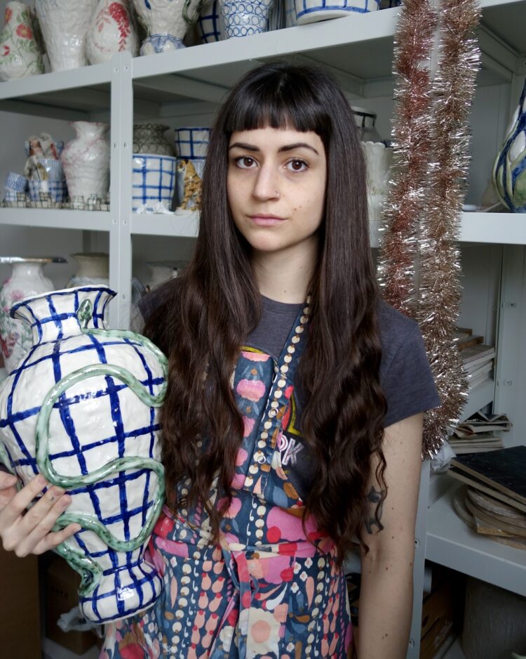 Caroline Harrius in her studio.