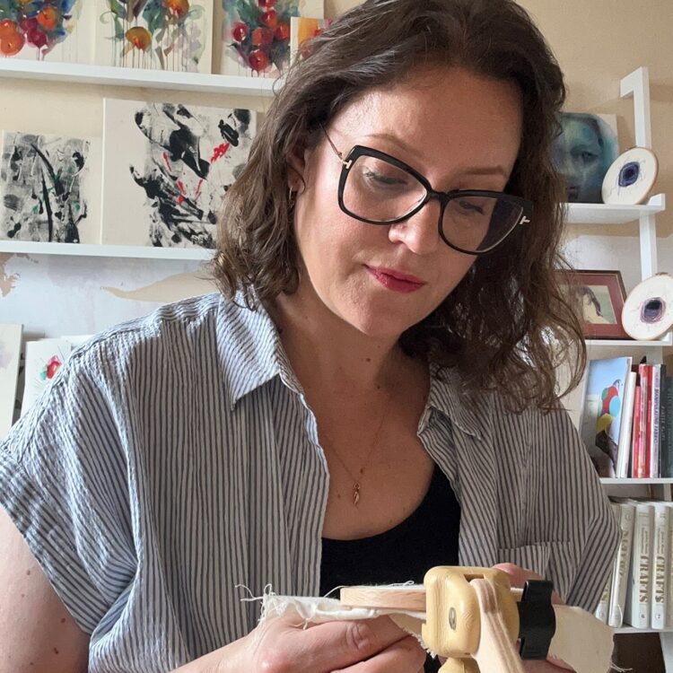 Elizabeth Griffiths in her studio.