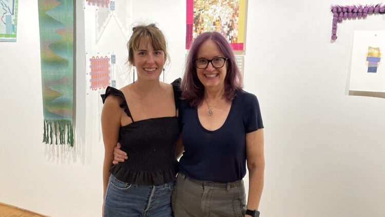 Johanna Norry and Amanda Britton at their Berry College exhibition, 2023.