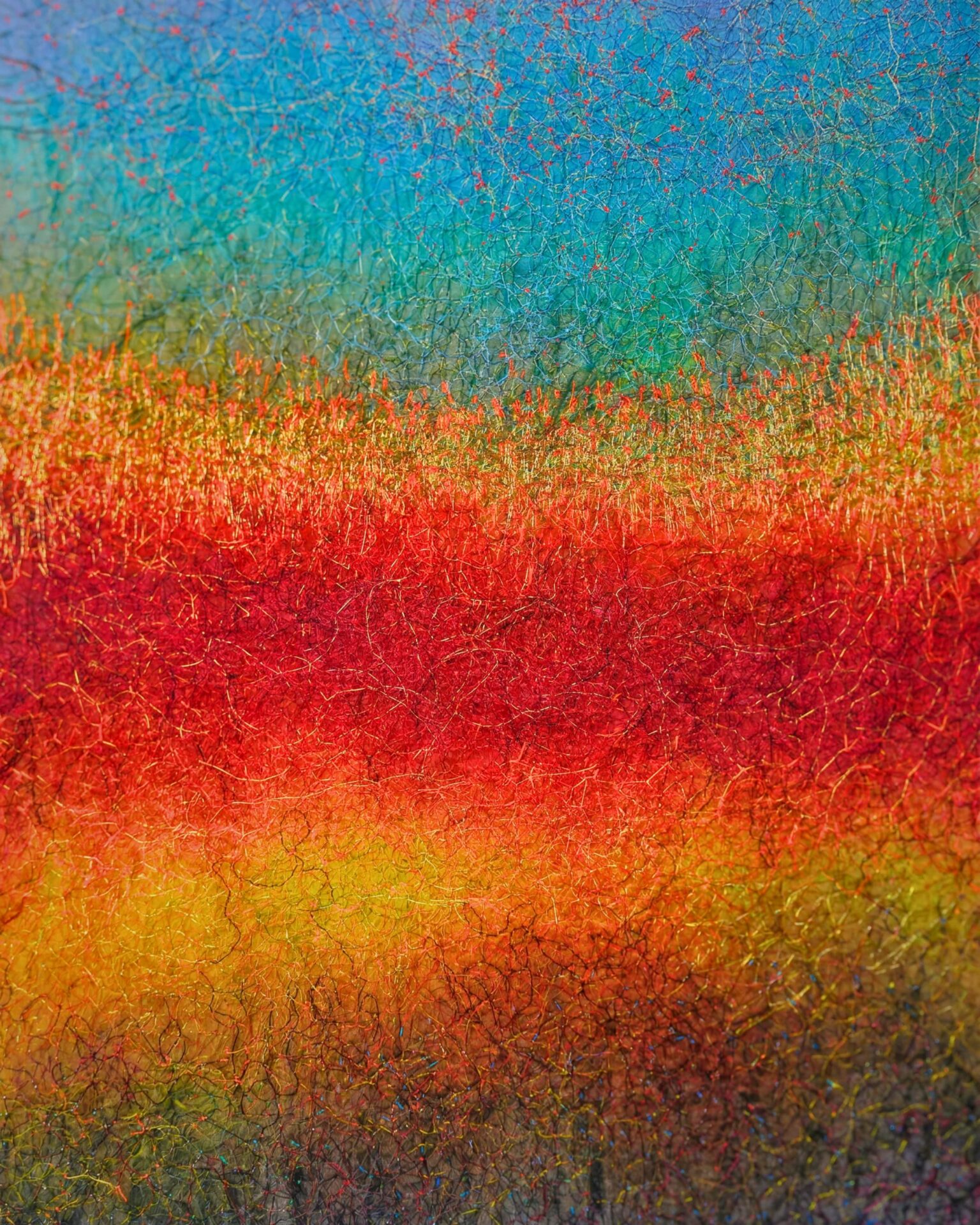 Vibrant abstract landscape with colours