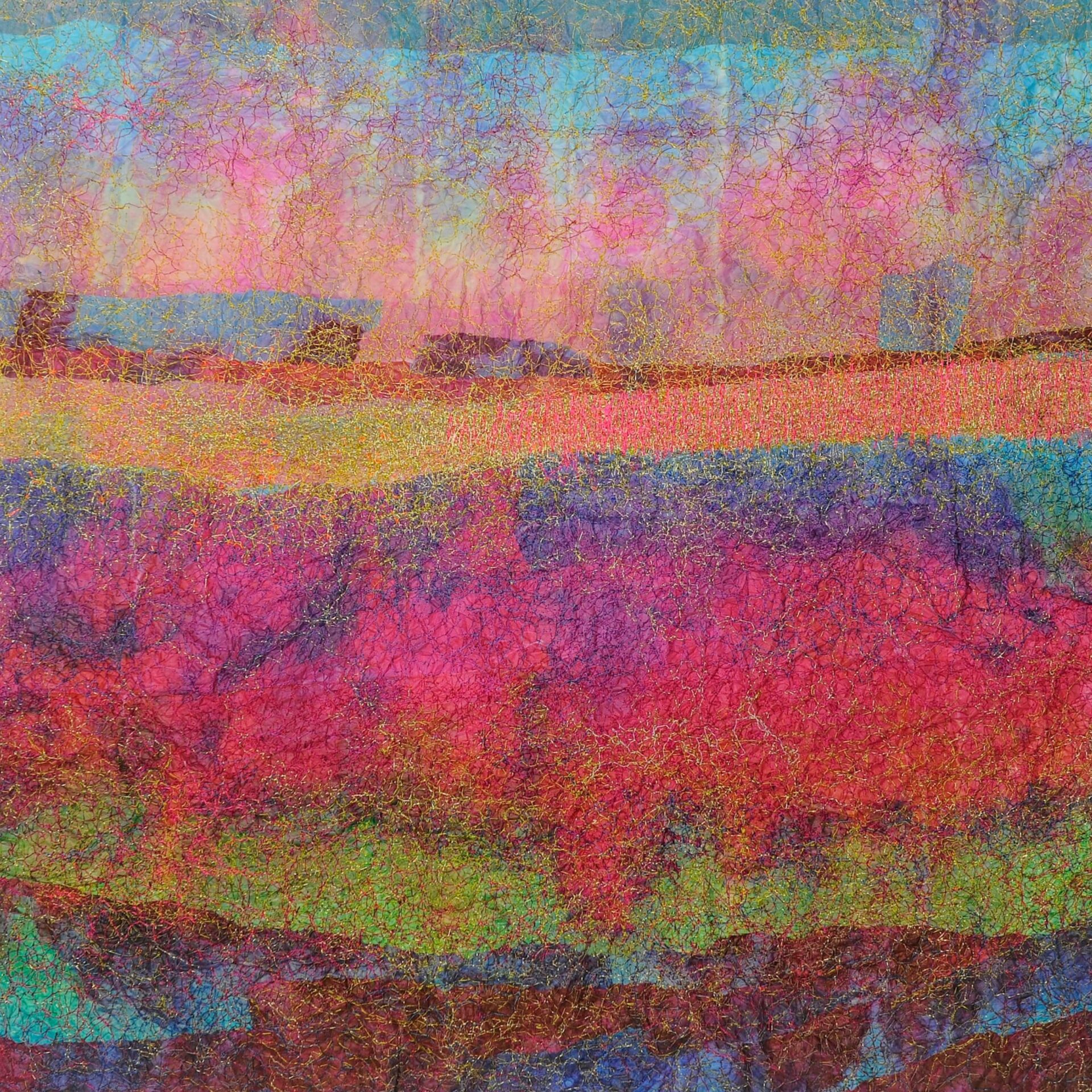 Vibrant abstract colourful textured pattern.