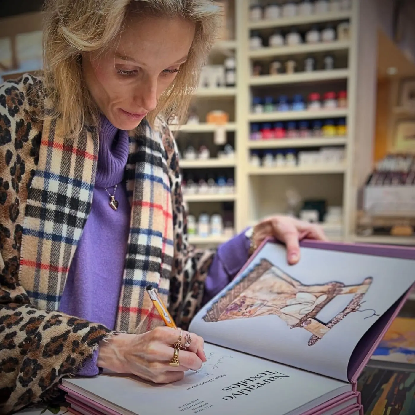 Ailish Henderson book signing at Heaton Cooper Studio