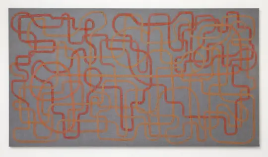 Åse Ljones, in-tangled-in, 2015, 130x70cm, Hand stitch