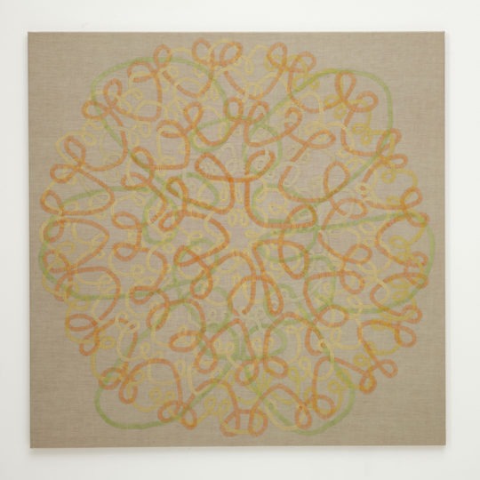 Åse Ljones, a childhood, 2015, 120x120cm, Hand stitch