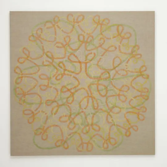 Åse Ljones, a childhood, 2015, 120x120cm, Hand stitch