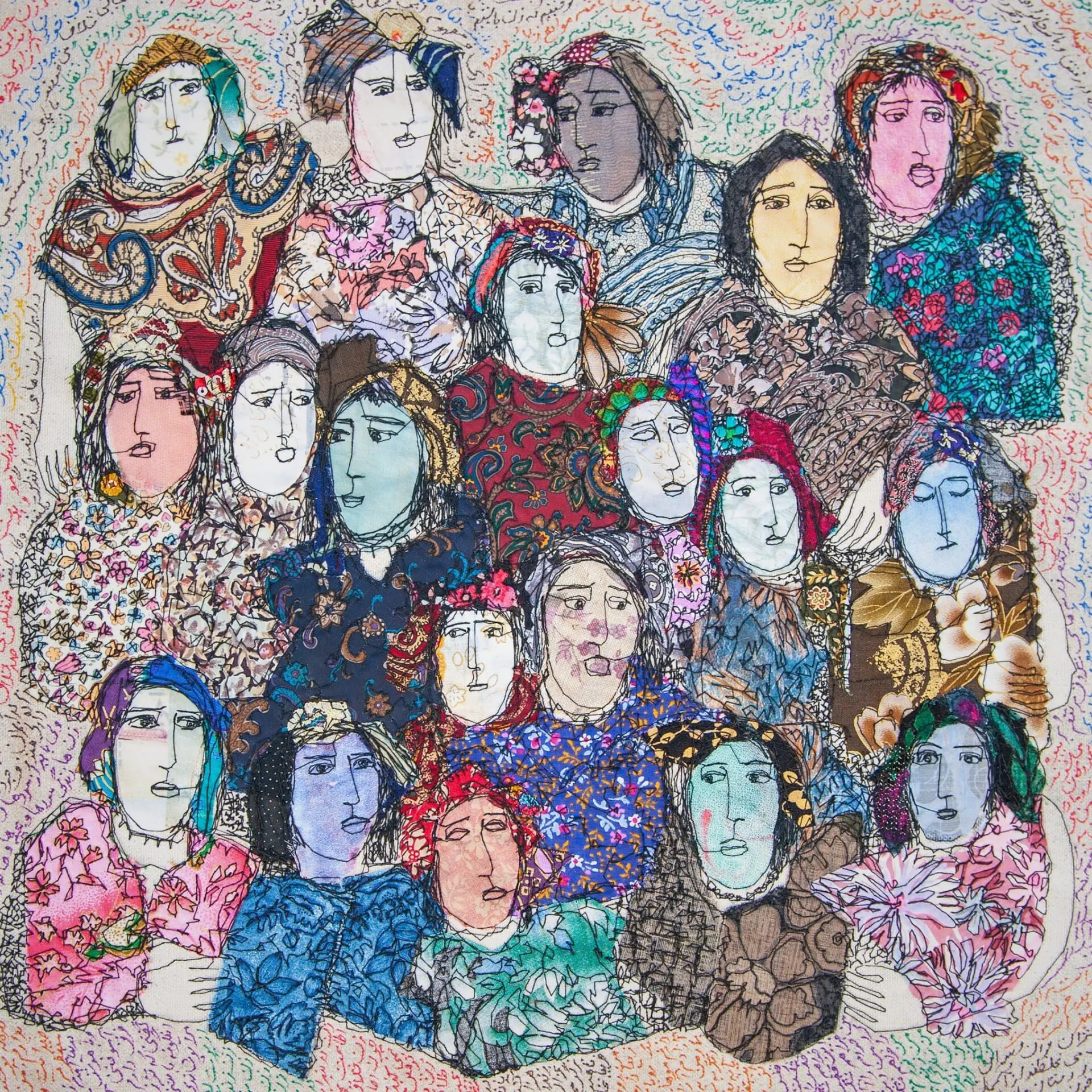 Diverse women in vibrant, artistic styles.