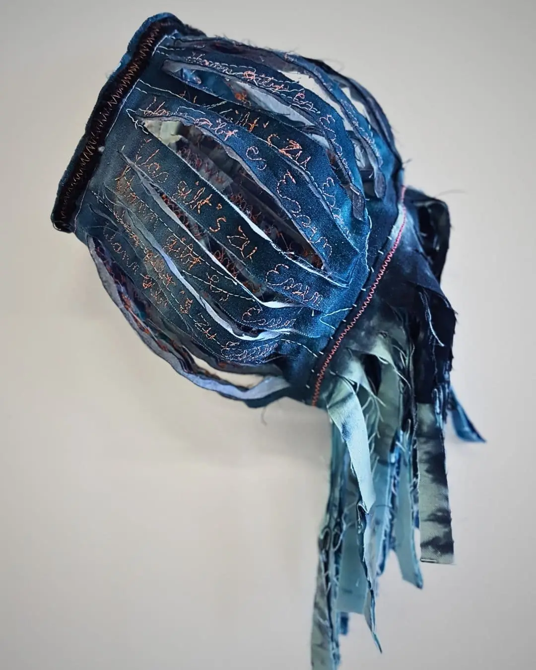 Textile artwork made with various fabrics