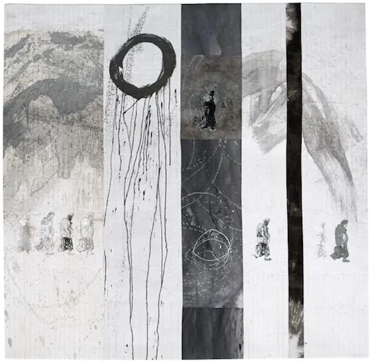 Defiant - a piece by textile artist Linda Colsh