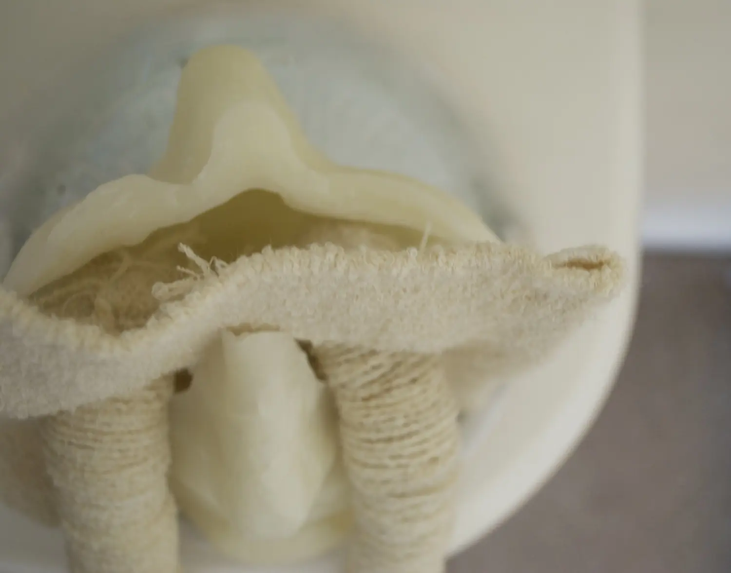 Cos Ahmet: Testing casts with the weave for tears sculpture